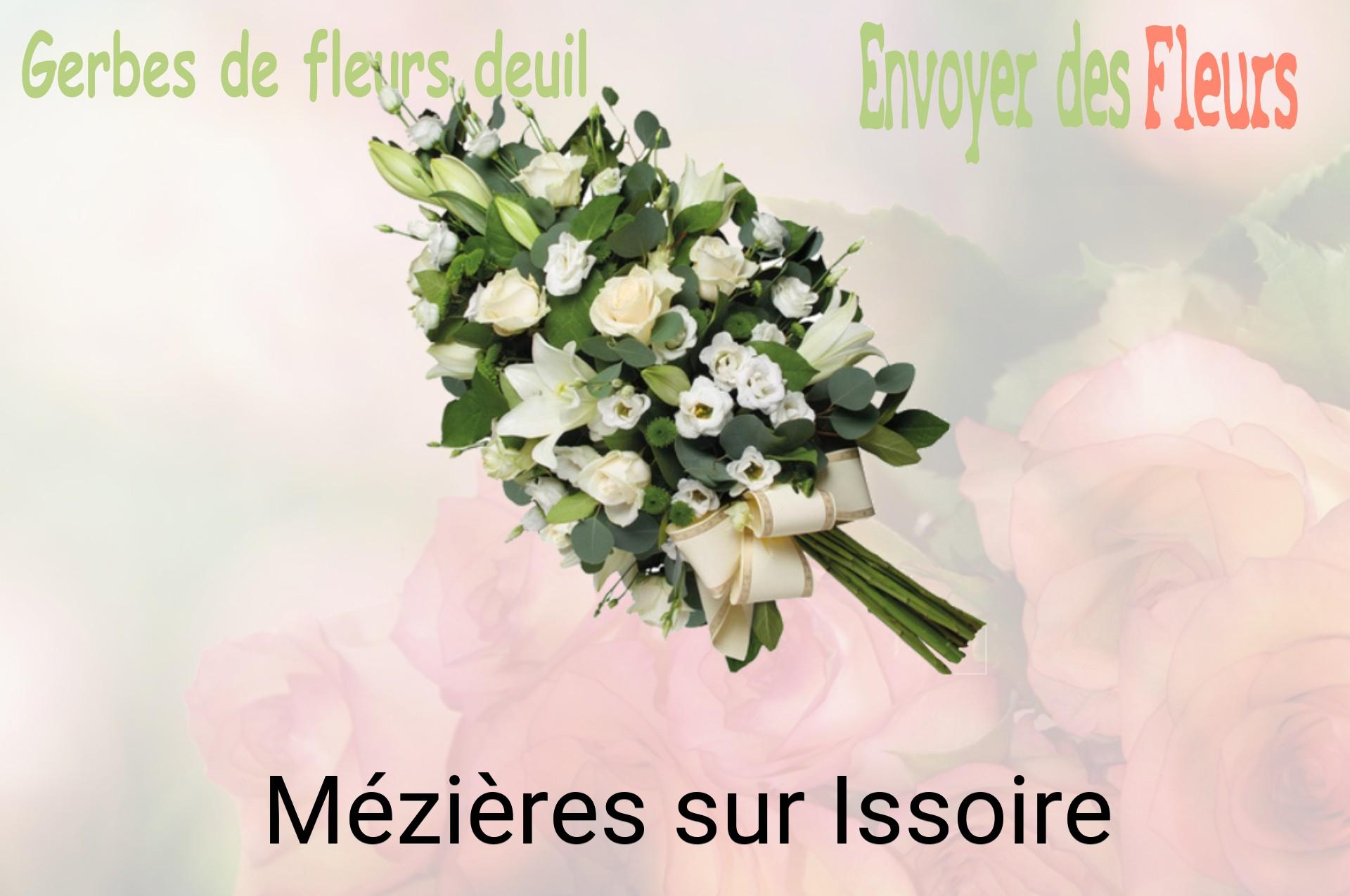 Gerbe de fleurs de deuil livrée à Mézières-sur-Issoire